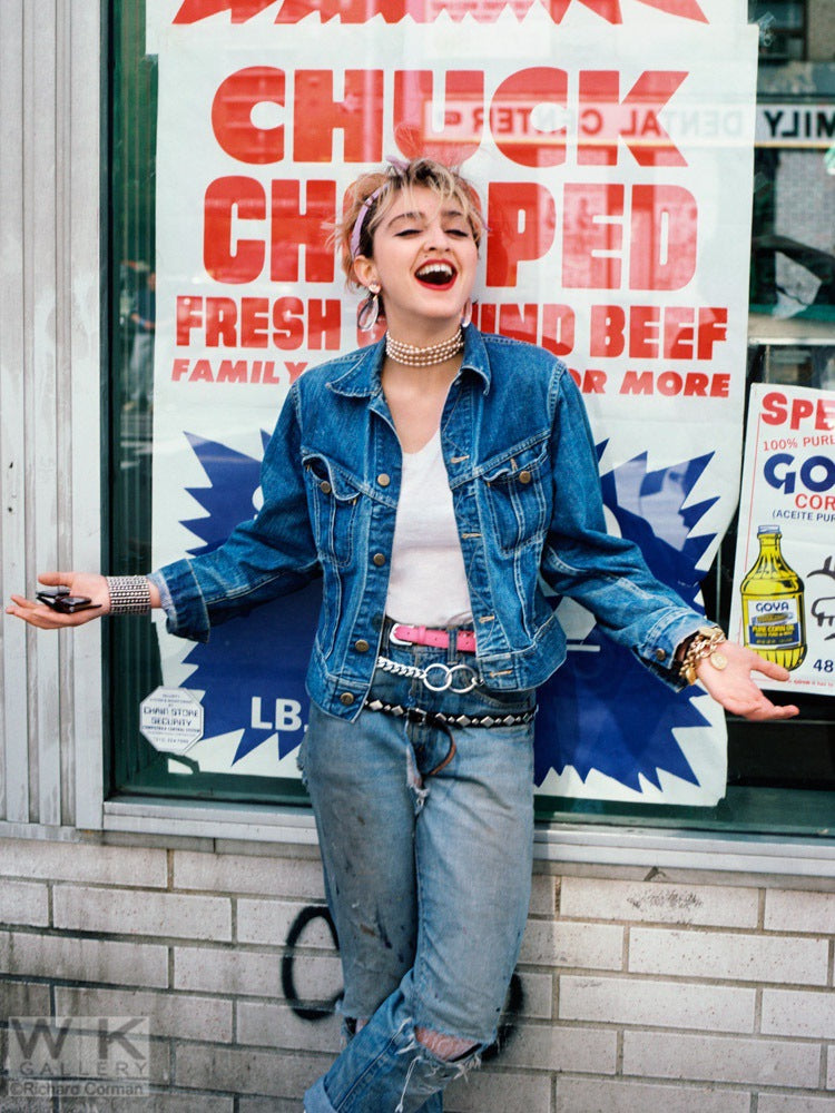 Madonna NYC '83 SHOW Madonna Bodega by Richard Corman
