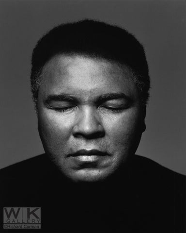 Muhammad Ali eyes closed by Richard Corman